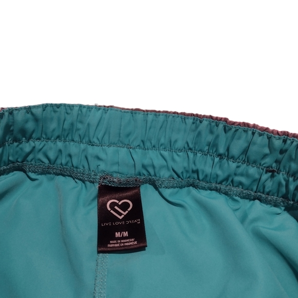 AEROPOSTALE LIVE LOVE DREAM Gray and Teal Shorts in Medium. - Picture 6 of 6